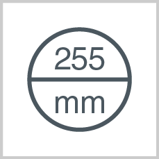 Roll diameter: 255 mm