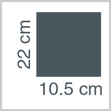 Sheet dimensions: 22 x 10.5 cm