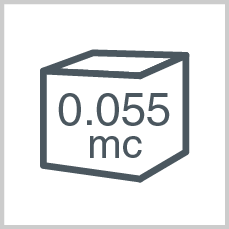 Volume: 0.055 mc