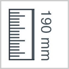 Roll height: 190 mm