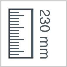 Roll height: 230 mm