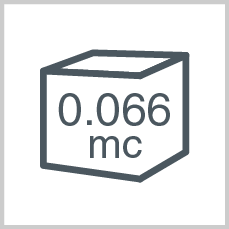Volume: 0.066 mc